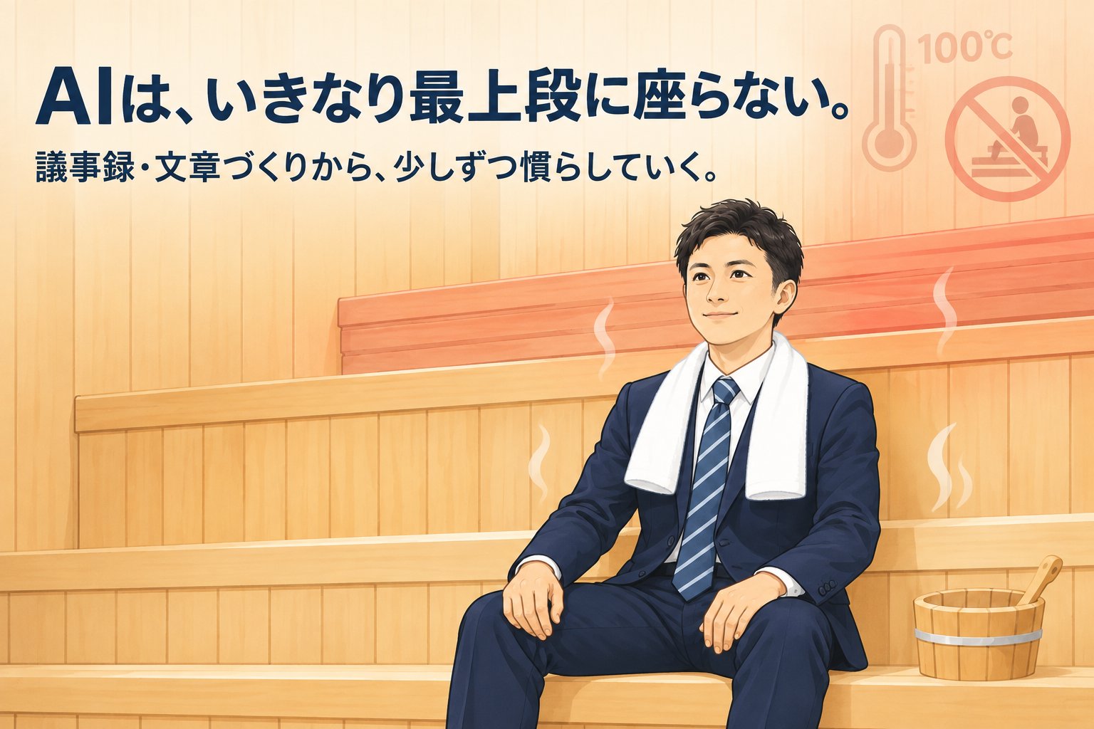 AIはいきなり最上段に座らない