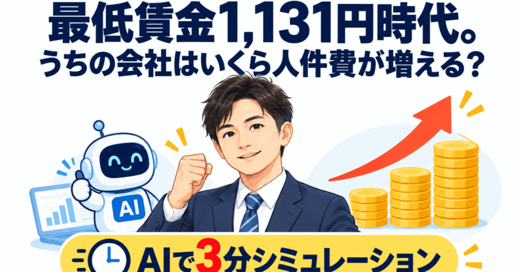 北海道の最低賃金1,131円で人件費はいくら増える?計算式とAIを使った概算のしかた