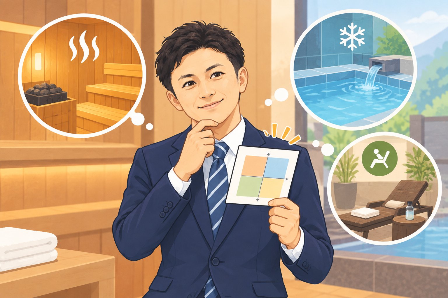 マトリクスを見ながら、無理のない順番で温まっていくイメージ