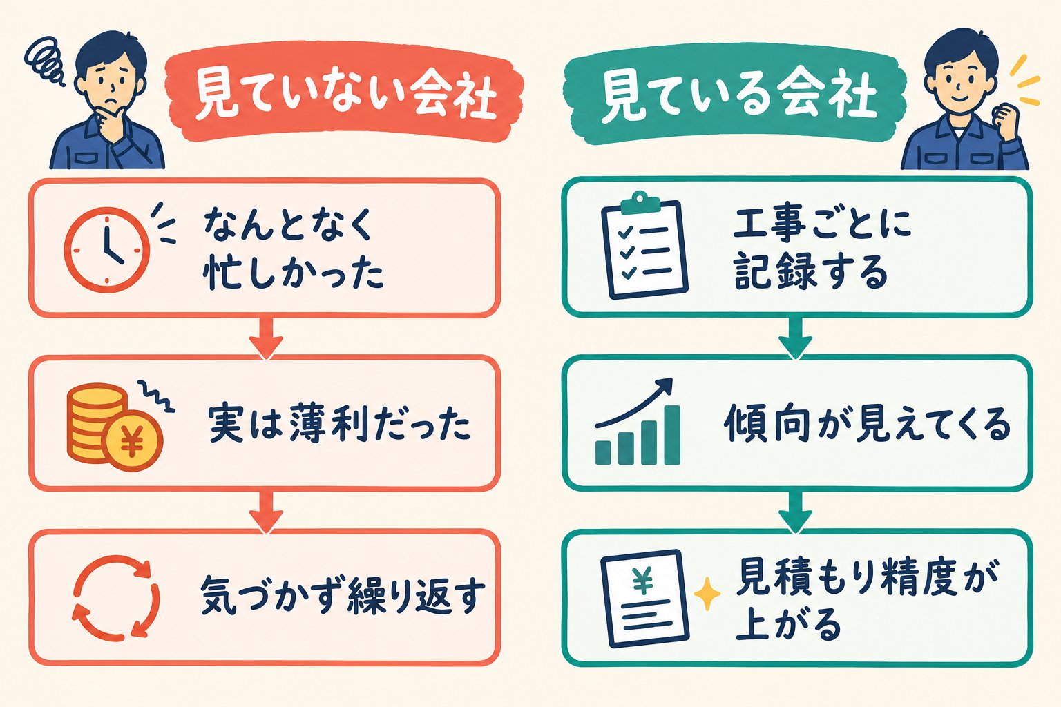 5つの数字を見ている会社/見ていない会社の違い