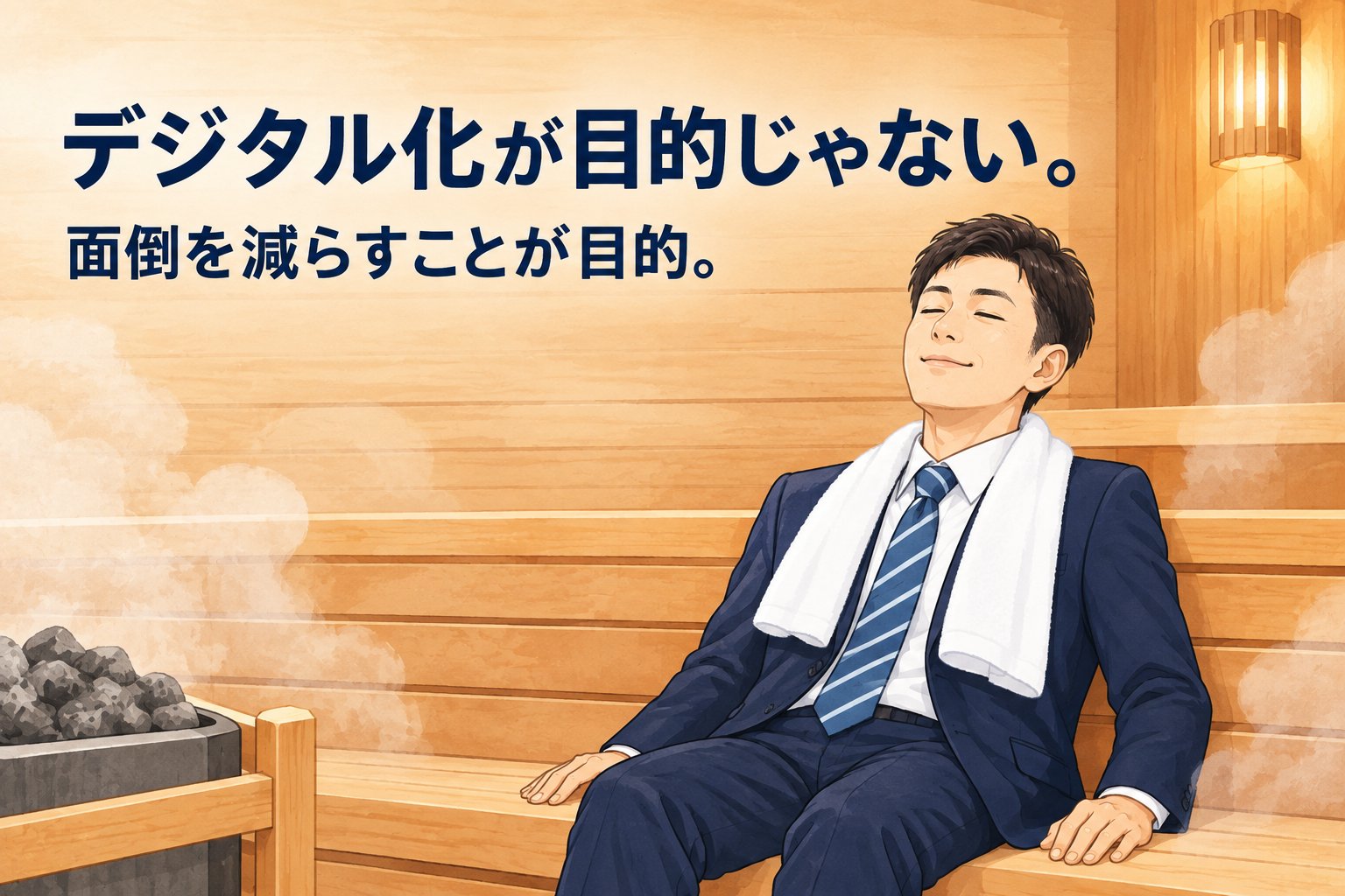 デジタル化が目的ではない、面倒を減らすことが目的
