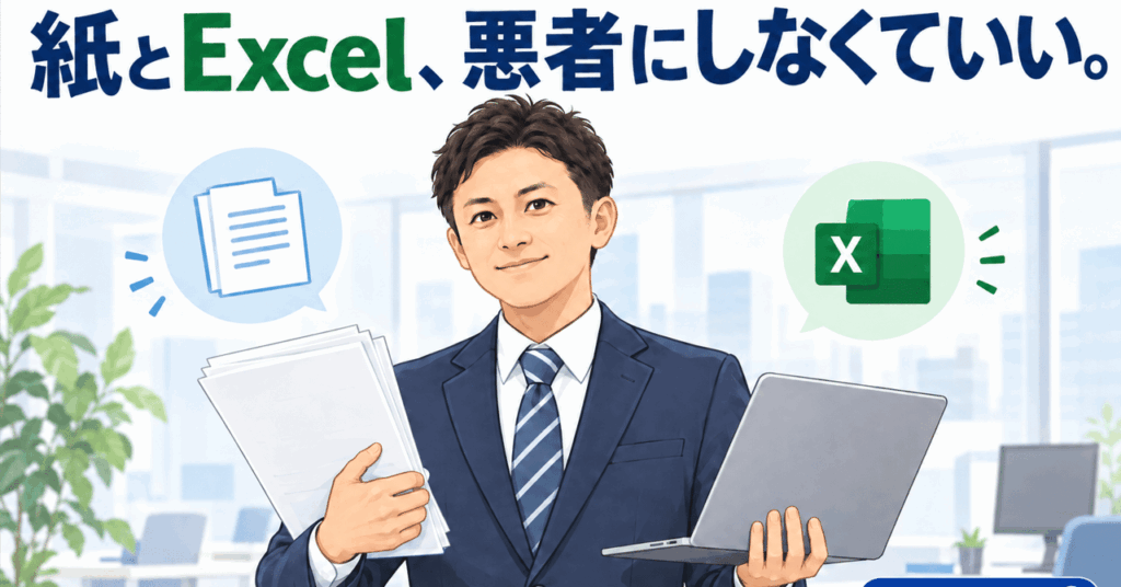 社長のためのDX② 紙とExcelは悪者ではない。デジタル化すべき業務を見分ける2つの基準