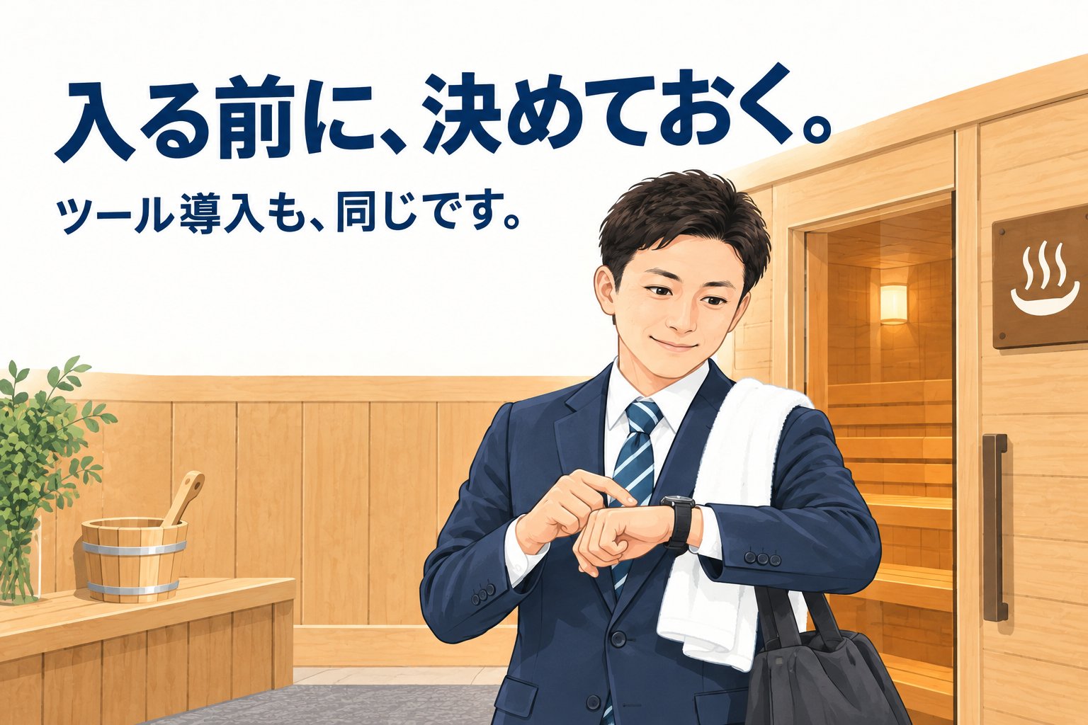 入る前に決めておく。ツール導入も同じ